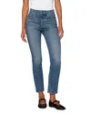 Dl1961 Halle Straight Instasculpt High Rise Jeans Palm Springs (dl Airbrushed) In Ocean City
