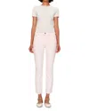 Dl1961 Mara High Rise Ankle Straight Jeans In White In Primose Pink