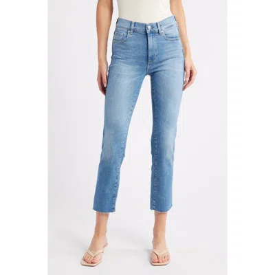 Dl1961 Mara Instasculpt High Waist Ankle Straight Leg Jeans In East Port Dl Airbrushed