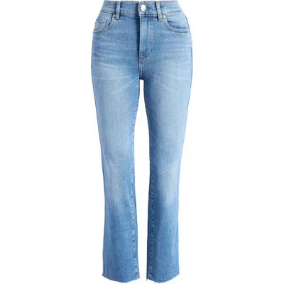Dl1961 Mara Instasculpt High Waist Ankle Straight Leg Jeans In East Port Dl Airbrushed
