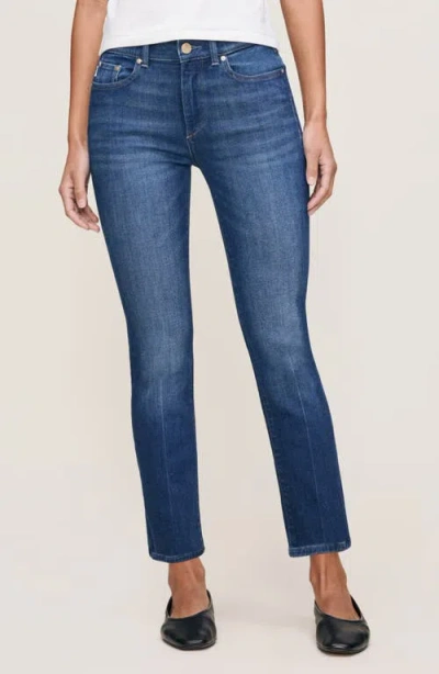 Dl1961 Mara Instasculpt Mid Rise Ankle Straight Leg Jeans In Blue