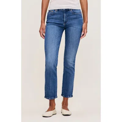 Dl1961 Mara Instasculpt Mid Rise Ankle Straight Leg Jeans In Palm Springs Dl Airbrushed