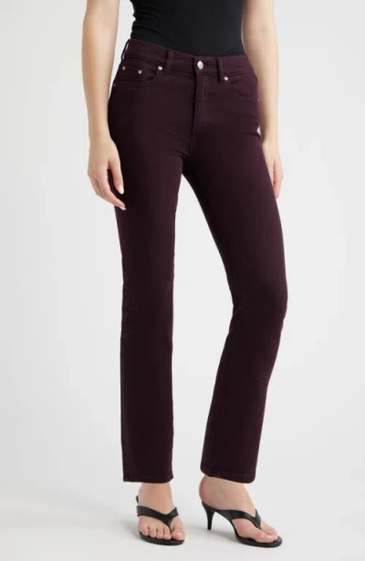 Dl1961 Mara Instasculpt™ Mid Rise Ankle Straight Leg Jeans In Purple