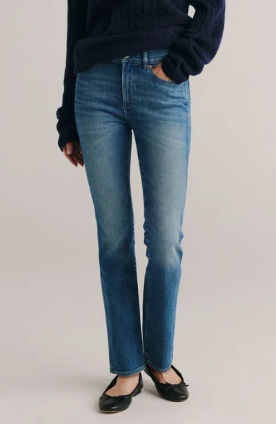 Dl1961 Mara Instasculpt™ Mid Rise Straight Leg Jeans In Blue
