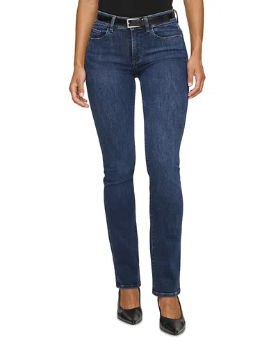 Dl1961 Mara Mid Rise Instasculpt Straight Jeans In Eastside In Blue