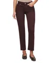 Dl1961 Mara Straight Mid Rise Instasculpt Ankle Jeans In Fig In Purple