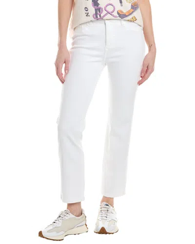 DL1961 DL1961 MARA STRAIGHT MID-RISE WHITE FRAYED INSTASCULPT ANKLE JEAN