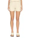 Dl1961 Marie Linen Shorts In Flax Linen
