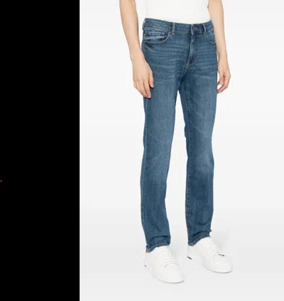 Dl1961 Men Nick Blue Denim Slim Fit Stretch Cotton Jeans Seaside