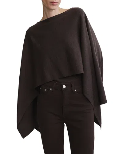Dl1961 Merino Wool Cape Sweater In Brown