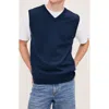 Dl1961 Merino Wool Sweater Vest In Blue
