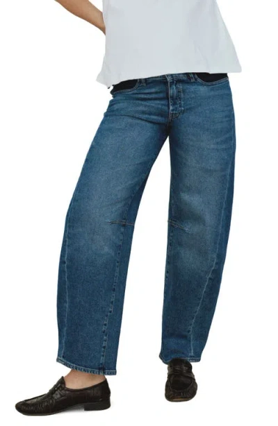 Dl1961 Micro Barrel Maternity Jeans In Blue