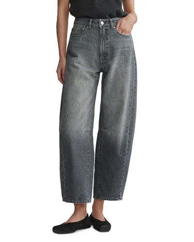 Dl1961 Miro Barrel High Rise Highluxe Jeans In Ash Grey In Gray