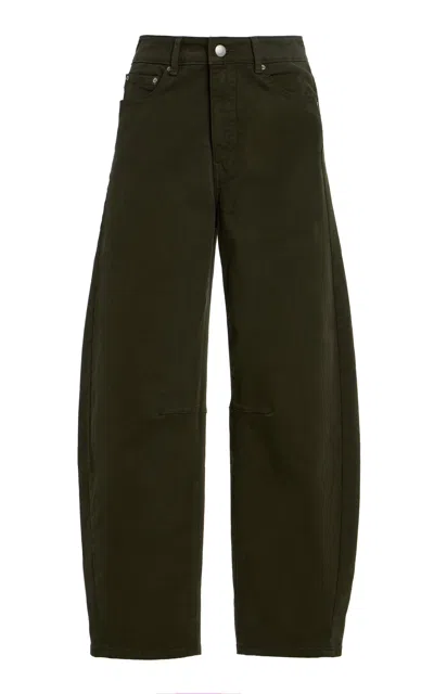 Dl1961 Miro Barrel High-rise Jeans In Green