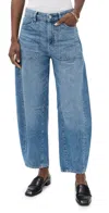 Dl1961 Miro Barrel High Rise Jeans Meadlow Lake (highluxe) In Blue