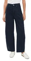 Dl1961 Miro High Waist Ankle Barrel Twill Pants In Blue