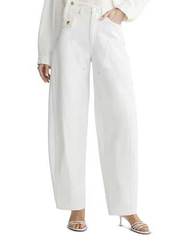 Dl1961 Miro High Rise Barrel Jeans In White Fountain