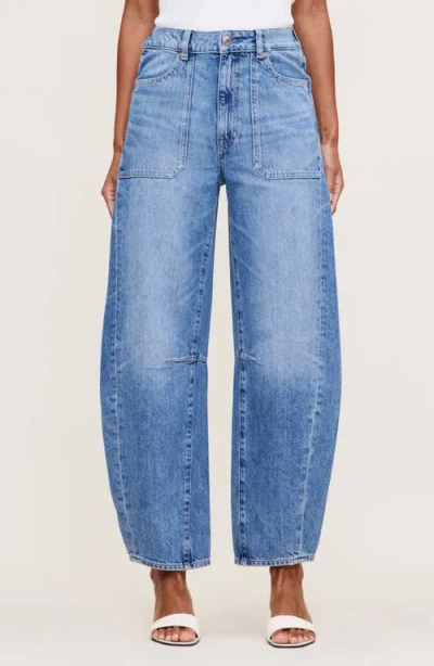 Dl1961 Miro High Rise Barrel Jeans In Meadow Lake Vintage In Green