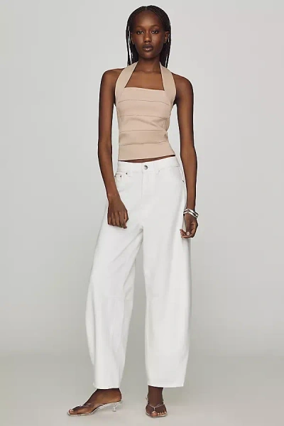 Dl1961 Miro High-rise Tapered Jeans In White