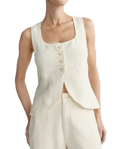 Dl1961 Mona Linen Vest In White