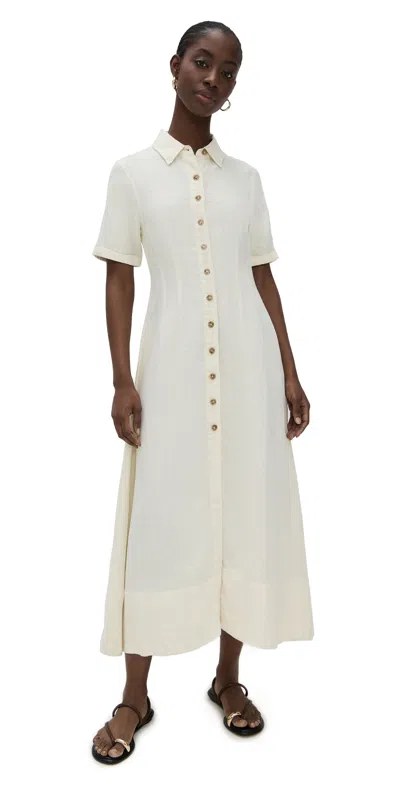 Dl1961 Montauk Linen Midi Dress Flax (linen)