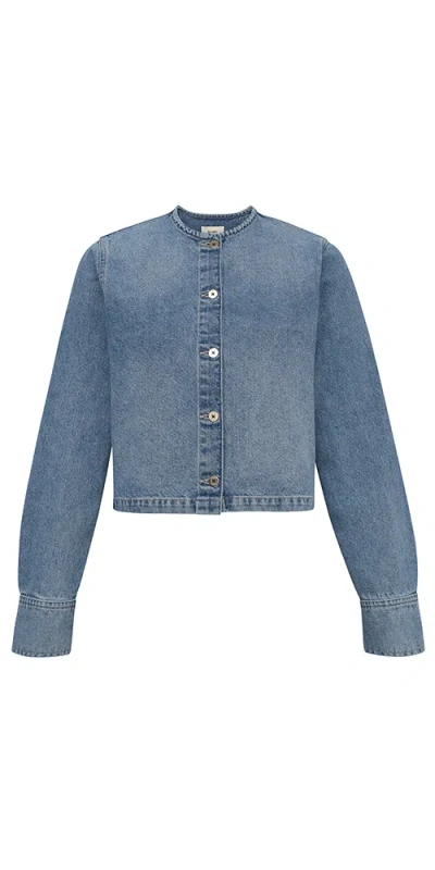 Dl1961 Montauk Shirt Long Sleeve Salt Lake In Blue