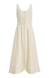 Dl1961 Montauk Sleeveless Linen Maxi Dress In Neutral