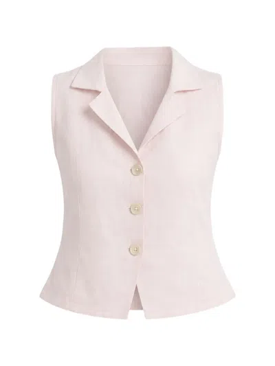 Dl1961 Neev Button-up Sleeveless Shirt In Pink