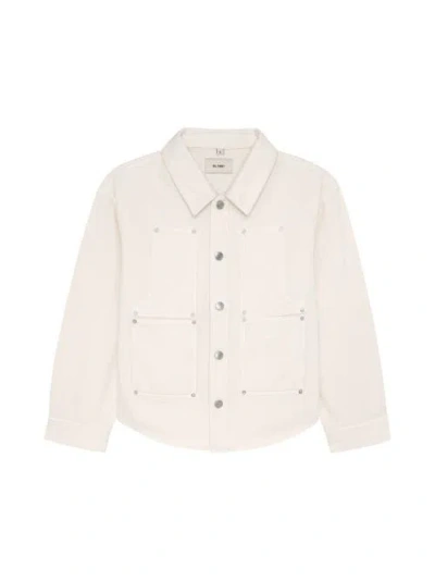 Dl1961 Kids'  Olivia Shirt Manilla Corduroy In White