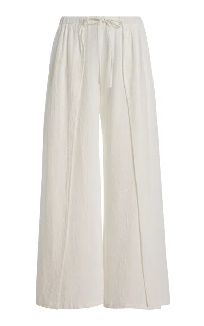 Dl1961 Palazzo Relaxed Cotton Pant In Black