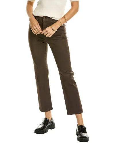 Dl1961 Patti Black Coffee High-rise Straight Jean In Brown
