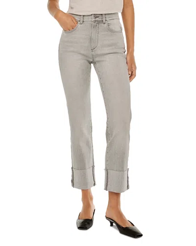 Dl1961 Patti High Rise Ankle Straight Jeans In Light Smoke