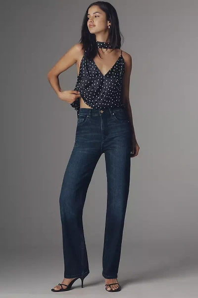 Dl1961 Patti High-rise Straight Leg Jeans In Blue