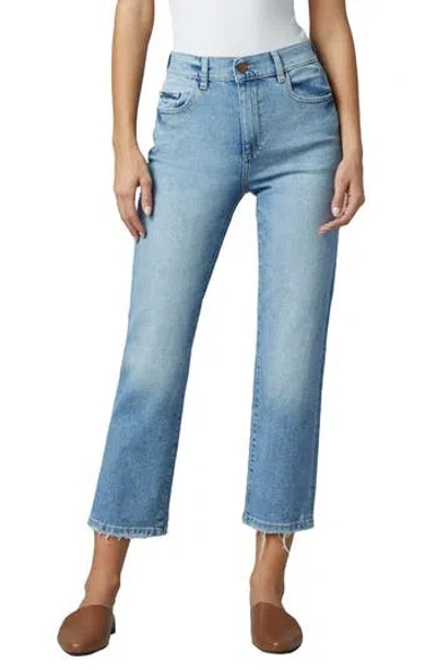 Dl1961 Patti High Waist Ankle Straight Leg Jeans In Blue