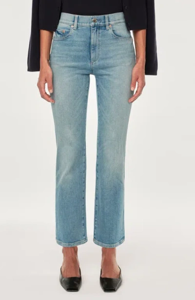 Dl1961 Patti High Waist Ankle Straight Leg Jeans In Ridge Dl Airbrushed
