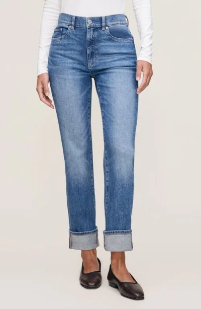 Dl1961 Patti High Waist Straight Leg Jeans In Blue