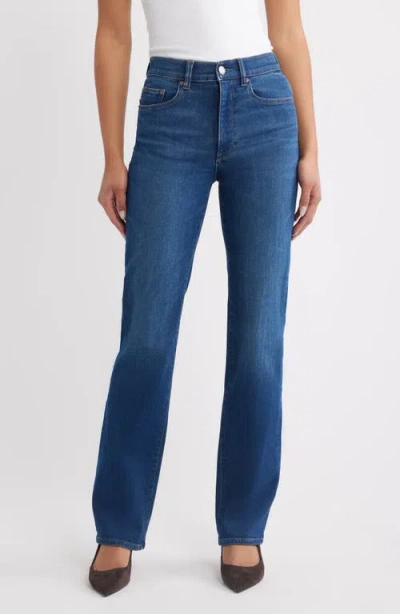 Dl1961 Patti High Waist Straight Leg Jeans In Blue