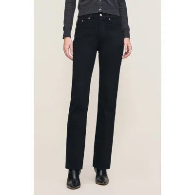 Dl1961 Patti High Waist Straight Leg Jeans In Black