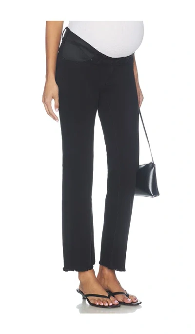 Dl1961 Patti Maternity Straight Vintage Jean In Black