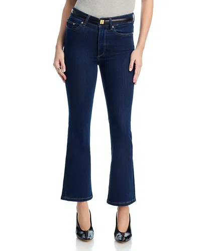 Dl1961 Petite Bridget Boot High Rise Instasculpt Crop Jeans In Lunar Sky In Blue