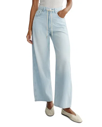 Dl1961 Petite Taylor High Rise Barrel Jeans In Poolside Aura In Blue