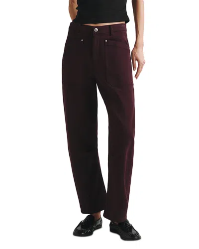 Dl1961 Petites Billie High Rise Barrel Jeans In Viola In Brown