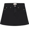 Dl1961 Premium Denim Jenny Mini Skirt In Black