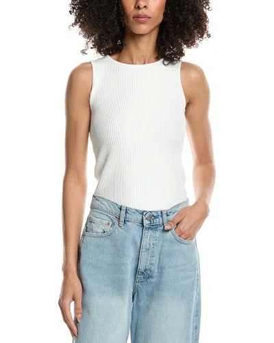 Dl1961 Racer Tank Top In White