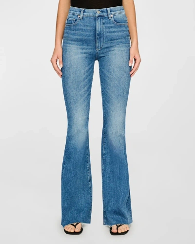 Dl1961 Rachel High Waist Raw Hem Flare Leg Jeans In Driggs