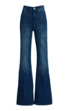 Dl1961 Rachel High-rise Instasculpt Flared Jeans In Blue