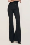 Dl1961 Rachel Instasculpt High Waist Flare Jeans In Black