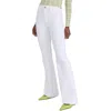 Dl1961 Rachel Womens Ultra High Rise Instasculpt Flared Jeans In White