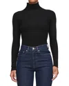 Dl1961 Rib Knit Turtleneck Sweater In Black