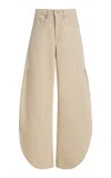 Dl1961 Rori High-rise Wide-leg Barrel Jeans In Neutral